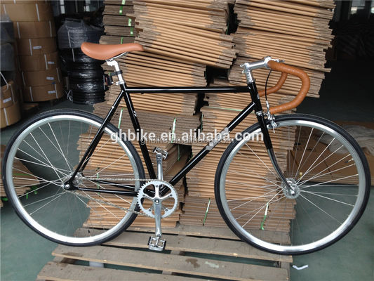 700C Single Speed Fixed Gear Bike con R Caliper Brake Vintage Drop Bar Fixie Bike