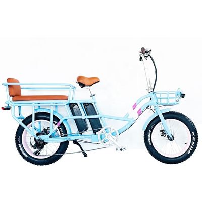 20&quot; 48V 1000W Batterie doppie 34AH Batteria al litio 50KM/H Motore a mozzo posteriore Snow Electric Bike