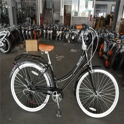 14kg Retro 7 velocità Vintage Bikes 700C City Bike per donne adulte con cesto
