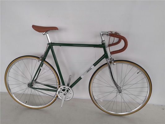 Ride in Style Vintage single speed da uomo con forcella in acciaio e pneumatici Kenda 700C