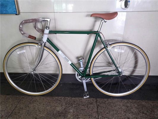 Ride in Style Vintage single speed da uomo con forcella in acciaio e pneumatici Kenda 700C