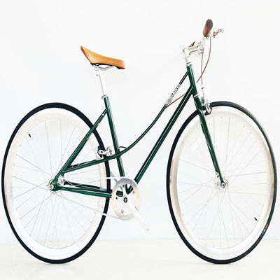 Ride in Style Vintage single speed da uomo con forcella in acciaio e pneumatici Kenda 700C