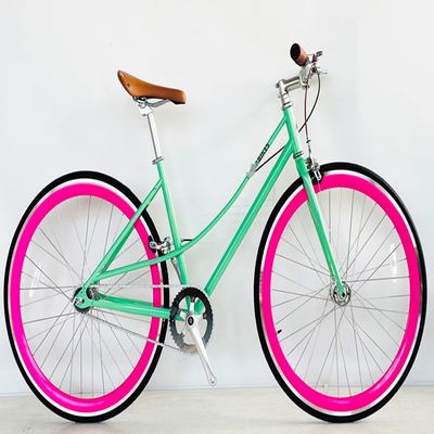 Ride in Style Vintage single speed da uomo con forcella in acciaio e pneumatici Kenda 700C