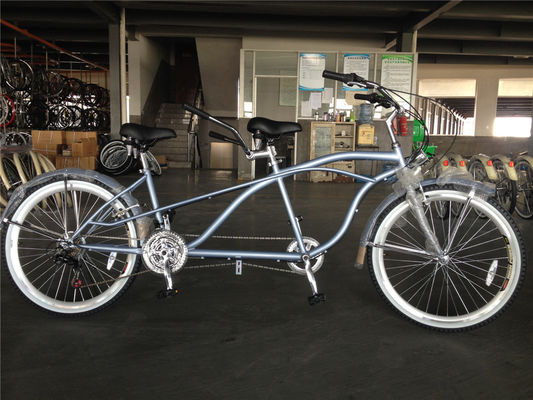 OEM 26 Inch Adults Tandem Beach Cruiser Bike con lunghezza di 1,8 m e capacità di carico di 300 kg