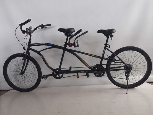 OEM 26 Inch Adults Tandem Beach Cruiser Bike con lunghezza di 1,8 m e capacità di carico di 300 kg