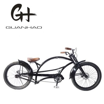 24 pollici di colore rosso lunghe bicicletta Chopper Cruiser con 24 * 3.0 pneumatici e cerchiera di alluminio