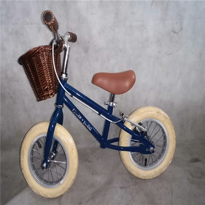 12 pollici pneumatici di schiuma per bambini Balance Bike Giallo Colore Capacità di carico 70kg Cesto di vimini anteriore