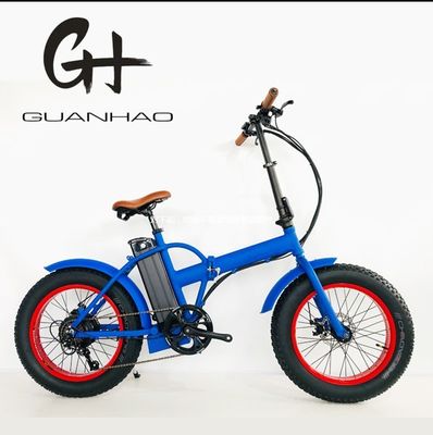 Mercato degli Stati Uniti Bicicleta elettrica a telaio pieghevole da 20 pollici con ingranaggi a 7 velocità e coppia da 80-90 Nm