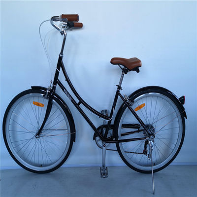 Elegante bici classica da 7 velocità per donna con cerchiera in alluminio e pneumatici Kenda