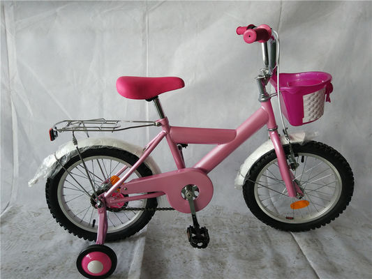 Biciclette per bambini da 16 pollici con ruote di allenamento doppio V freno forchetta in acciaio