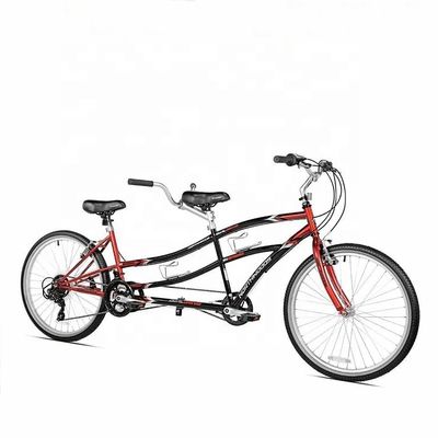 Cornice in acciaio CE 26&quot; Dual Driver 21 velocità Tandem Bike per due persone OEM Double Seat