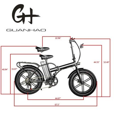 Bicicletta elettrica ad alta velocità da 20&quot; 750W con pneumatico da neve da 4,0 e motore MagWheel BaFang