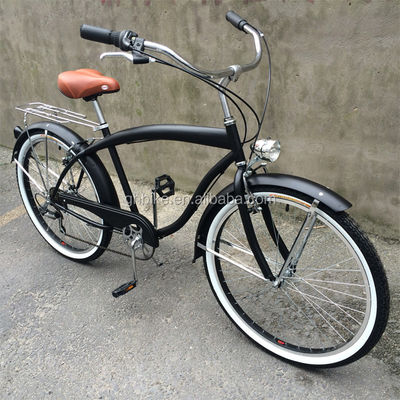 Comodo e durevole bici da 6 velocità Beach Cruiser da uomo con crankset da 170 mm