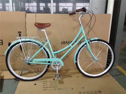 USA Canada Mercato 3 velocità Verde Color Step Through City Cruiser Bike per donne Signore