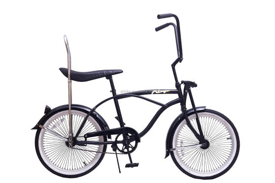 14KGS Nero Color Sport Beach Cruiser Bike Lowrider Bike con sella in pelle