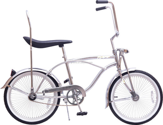 14KGS Nero Color Sport Beach Cruiser Bike Lowrider Bike con sella in pelle
