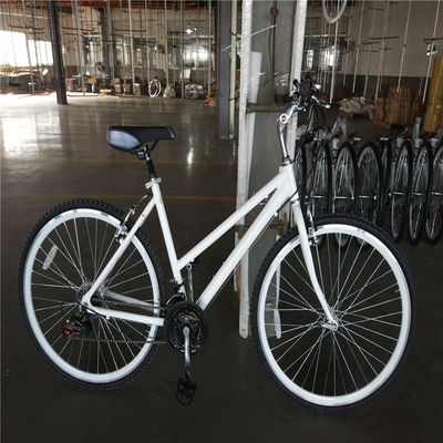 21 Speed Step Through Women Cycle Urban Lady City Hybrid Bike con doppio freno V