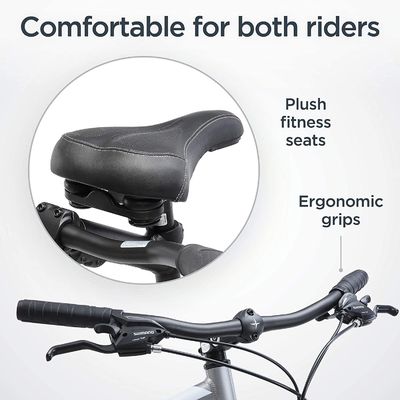 Bicicletta a doppia persona Tandem 26&quot; 21s Ingranaggi 1 Velocità 120kg Capacità di carico Popolare scelta
