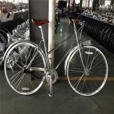 Personalizza Vintage Lady Bicicletta Retro Donna Bicicletta Biciclette Chrome con 3 marce