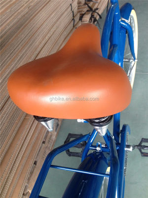 26 pollici uomo Beach Cruiser Bike con porta posteriore e Single Speed Hard Frame Steel