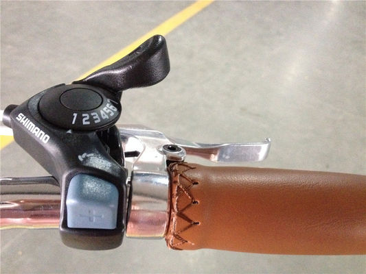 15 kg donna passo attraverso la bicicletta DONNE CLASSICA 7 velocità bicicletta con due cesti di design