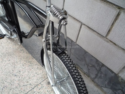 20 pollici CE certificato cromo verniciatura lowrider bicicletta da crociera spiaggia con sella di banane