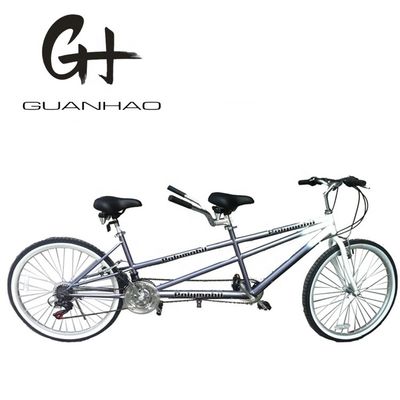 Double V Brake 26&quot; 18 velocità Hi-Carton Steel Frame CE In vendita sconto tandem due posti due persone bicicletta