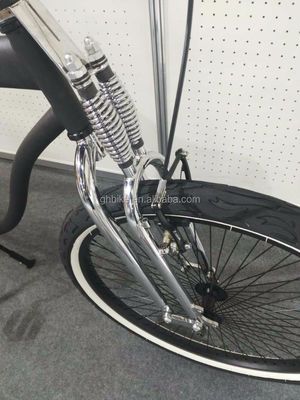 26 pollici uomo single velocità Vintage Spring Fork Beach Cruiser per la competizione Flatland