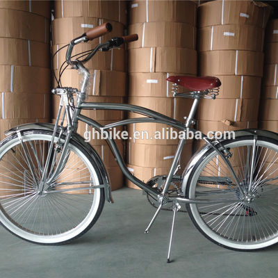Cornice in acciaio da 26 pollici Single Speed Men Beach Crusier Bike in qualunque colore CE approvato