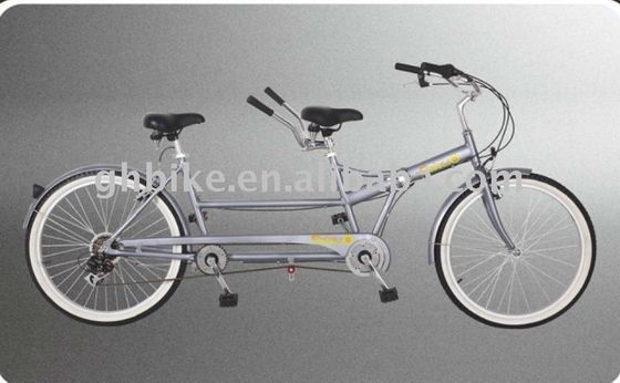 Shimano 7 velocità Tandem Bike 26 &quot;Tandem bicicletta pieghevole con telaio in acciaio e due sedili