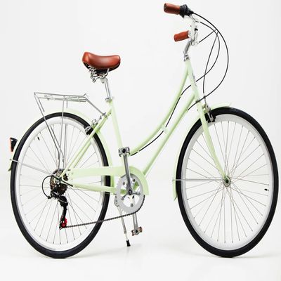 Double V Brake 6-7 velocità Vintage Retro Adulto Dames Comfort City Cruiser Biciclette femminili con cestino anteriore
