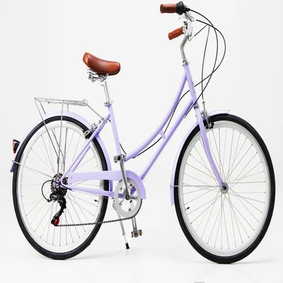 Double V Brake 6-7 velocità Vintage Retro Adulto Dames Comfort City Cruiser Biciclette femminili con cestino anteriore