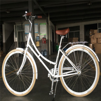 Double V Brake 6-7 velocità Vintage Retro Adulto Dames Comfort City Cruiser Biciclette femminili con cestino anteriore