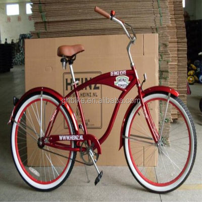 26&quot; Single Speed Steel Frame Foot Brake Beach Cruiser Bicicletta per uomini adulti Promozione