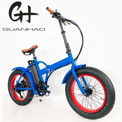 20" 4.0 Snow Big Fat Tire Folding Electric Bike con motore da 500W e batteria al litio da 14AH