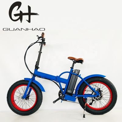 20" 4.0 Snow Big Fat Tire Folding Electric Bike con motore da 500W e batteria al litio da 14AH