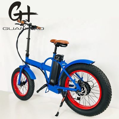 20" 4.0 Snow Big Fat Tire Folding Electric Bike con motore da 500W e batteria al litio da 14AH