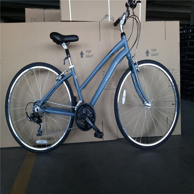 Legatura di alluminio 21 marce Uomini Hybrid City Cruiser Bikes Unisex Bicicleta 700C Double V Brake