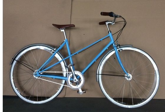 NO sospensione 3 marce colore argento telaio cromo bicicletta da donna vintage bicicletta da donna retro bicicletta da donna