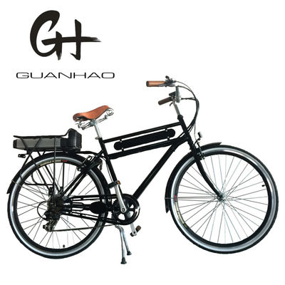 36V 10Ah 250W 700C Cornice in acciaio UL2849 Cargo Elettrodomestici pesanti maschi adulti olandesi City Ebike