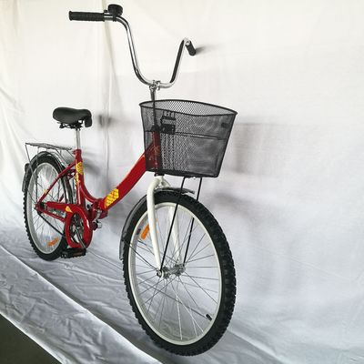 20 pollici City Bike pieghevole di piccole dimensioni con manubrio in acciaio e pedale ordinario incluso