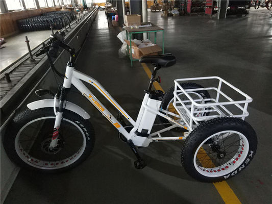 Velocità massima 50 km/h 8Fun 750W Motore anteriore 4.0 Fat Tire Cargo Trike elettrico Triciclo 3 ruote