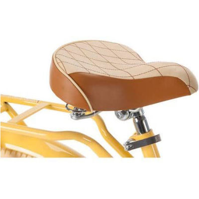 Pedal ordinario da 26 pollici bici da crociera femminile con cerchiera in alluminio e colore giallo-banana
