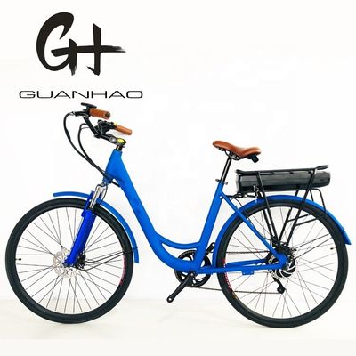 USA Standard 7 velocità City Electric Bike con batteria al litio da 10,4AH e sensore intelligente