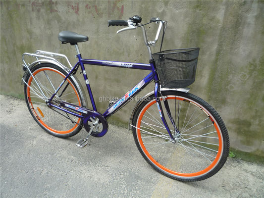 Offerta combo a 3 pezzi Vintage Adult Mens Single Speed Retro City Cruiser Bike con cesto anteriore