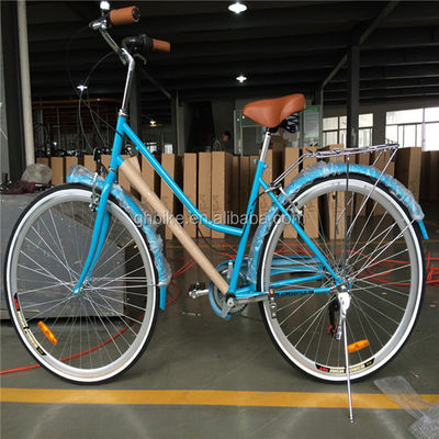 Color blu 7 velocità Vintage Lady City Cruiser Bike Donne Retro Bikes per la vita in città