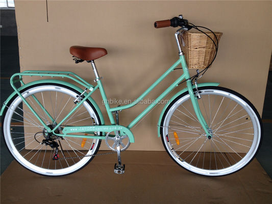 Color blu 7 velocità Vintage Lady City Cruiser Bike Donne Retro Bikes per la vita in città