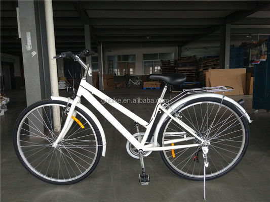 Adult Hybrid Bike 700C 6 Speed Lady City Cruiser Bicicleta con peso lordo di 17 kg