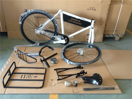 Quando Hub e cerchiera in alluminio dotata di single velocità Vintage stile retro bici da uomo