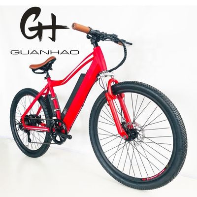 Mercato europeo 26" bicicletta elettrica da montagna con telaio in alluminio e batteria al litio da 17AH in posizione Down Tube